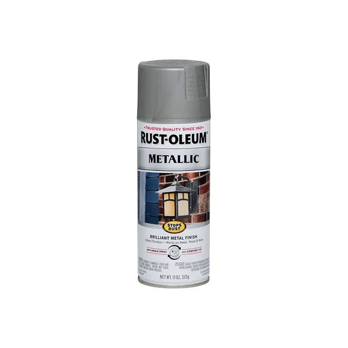 Rust-Oleum Stops Rust Spray Paint (Metallic - Matte Nickel) 11 oz