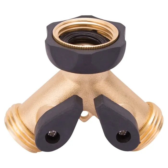 Landscapers Select GB9105A3L Y-Connector, Female and Male, Brass, Brass, For: Garden Hose and Faucet