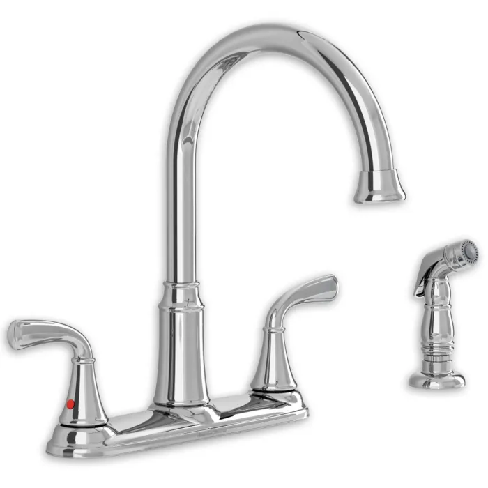 American Standard Tinley 2-Handle High-Arc Kitchen Faucet with Separate Side Spray 7408400.002