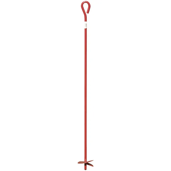 Midwest Air Tech Steel Screw-In Earth Anchor (Red) 4 in. x 40 in.