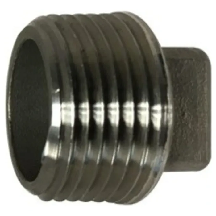 Boshart Industries Midland Industries 62658BAG Pipe Plug, 2 in, Square Head, Stainless Steel
