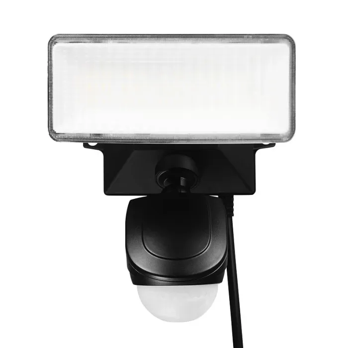 HeathZenith globe 17000198 Security Light, LED Lamp, Daylight, 1200 Lumens, 4000 K Color Temp, Plastic Fixture, Black Fixture