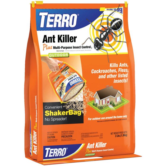 Terro TERRO 3 lb Ant Killer Plus – Also Kills Cockroaches, Fleas, and other listed insects