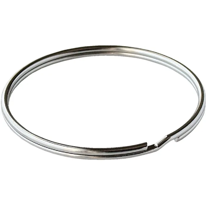Lucky Line Tempered Steel Nickel-Plated 7/8 in Key Ring