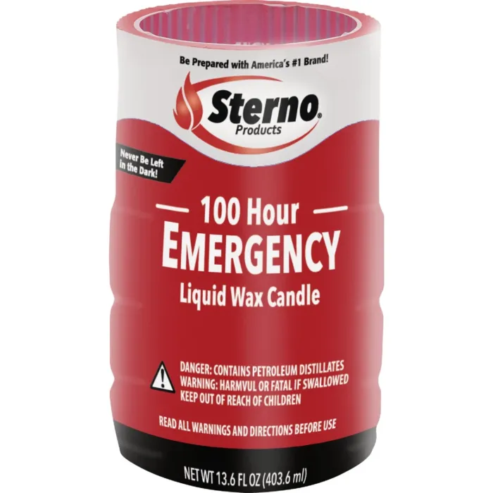 Sterno 100 hr Emergency Liquid Wax Candle