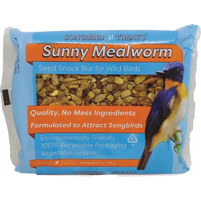 Wildlife Sciences Sunny Mealworm Seed Snack Bar - 7 oz