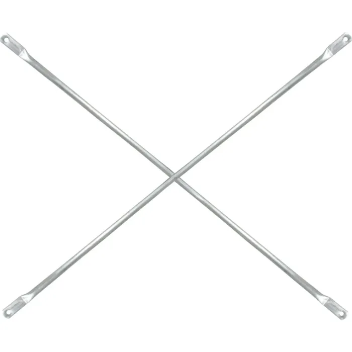 METALTECH Galvanized Steel Scaffolding Cross Brace For Frames -  7 ft x 4 ft