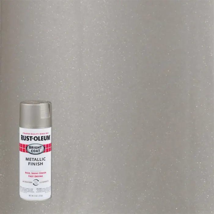 Rust-Oleum Bright Coat Spray Paint (Metallic - Aluminum) 11 oz