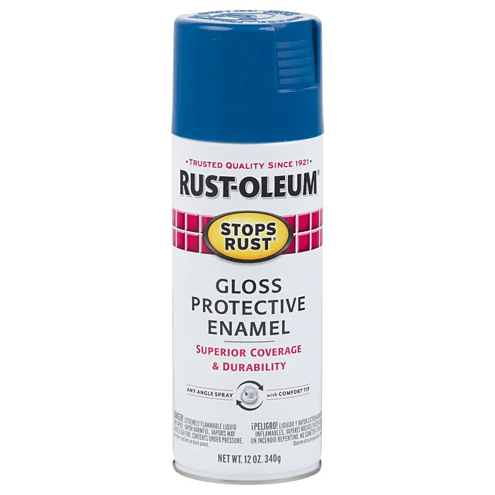 Rust-Oleum Stops Rust® - Protective Enamel Spray Paint - 12 oz - Royal Blue
