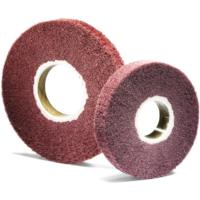 United Abrasives 77325 Non-Woven Flap Brushes, 6" x 1" x 2", Medium