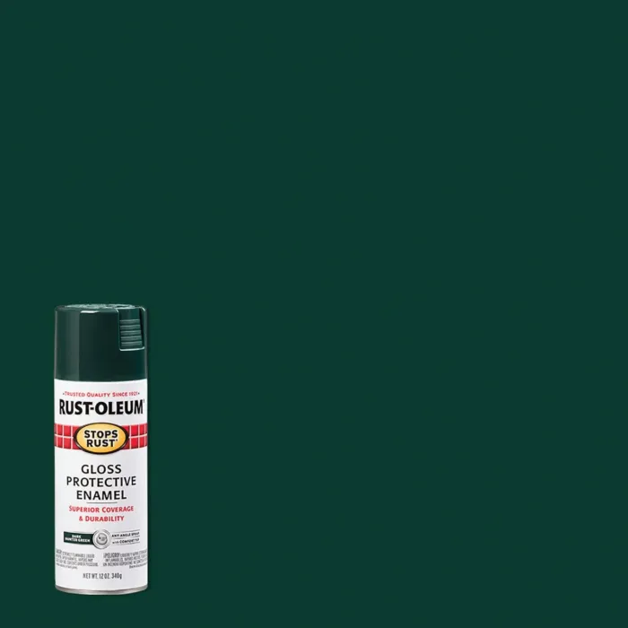 Rust-Oleum Stops Rust Protective Enamel Spray (Gloss - Dark Hunter Green) 12 oz