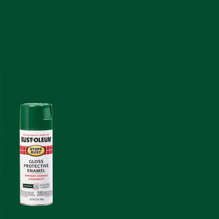 Rust-Oleum Stops Rust Protective Enamel Spray (Gloss - Hunter Green) 12 oz