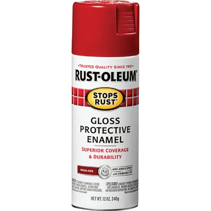 Rust-Oleum Stops Rust Protective Enamel Spray (Gloss - Regal Red) 12 oz