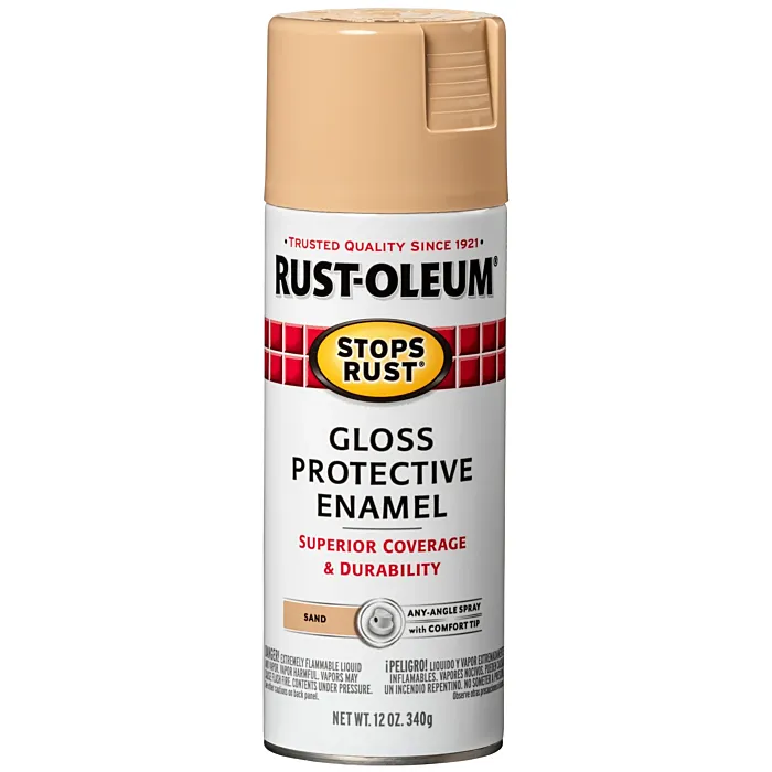Rust-Oleum Stops Rust® - Protective Enamel Spray Paint - 12 oz - Sand
