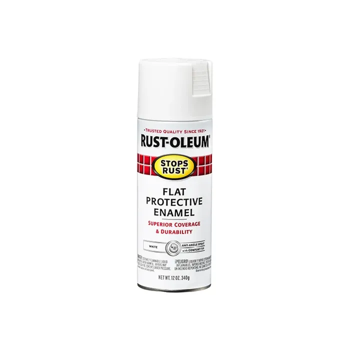 Rust-Oleum Stops Rust Protective Enamel Spray (Flat - White) 12 oz