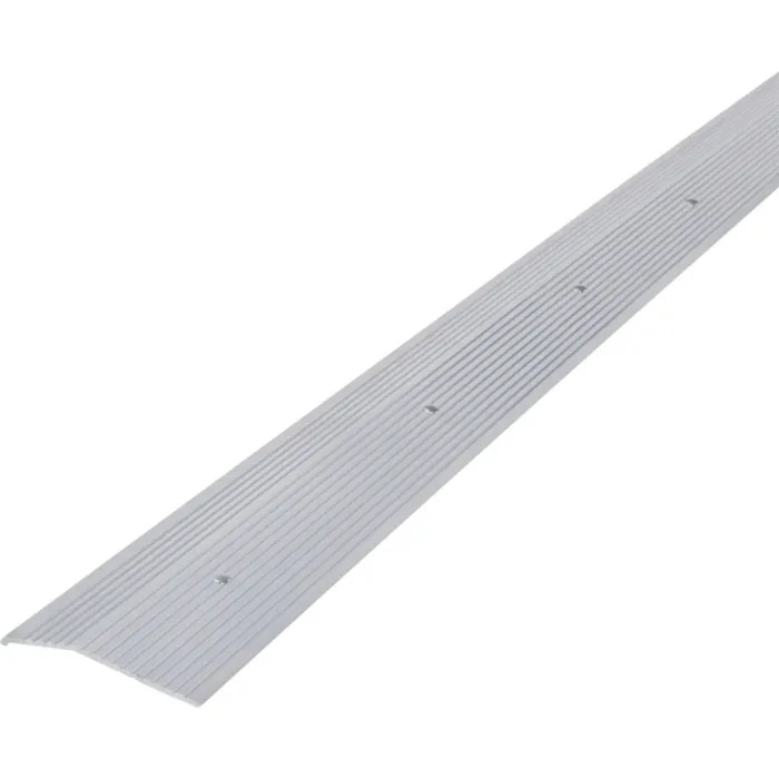 M-D Building Products 2 In. X 36 In. Silver Aluminum Carpet Trim with Screw Nails