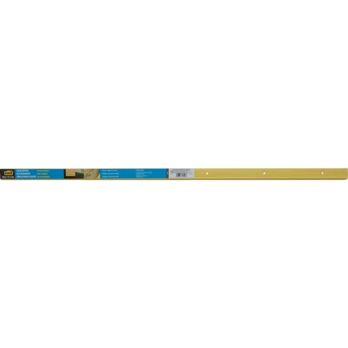 M-D Building Products 1-1/8 In. X 1-1/8 In. X 36 In. Satin Brass Aluminum Stair Edging w/ Screw Nails