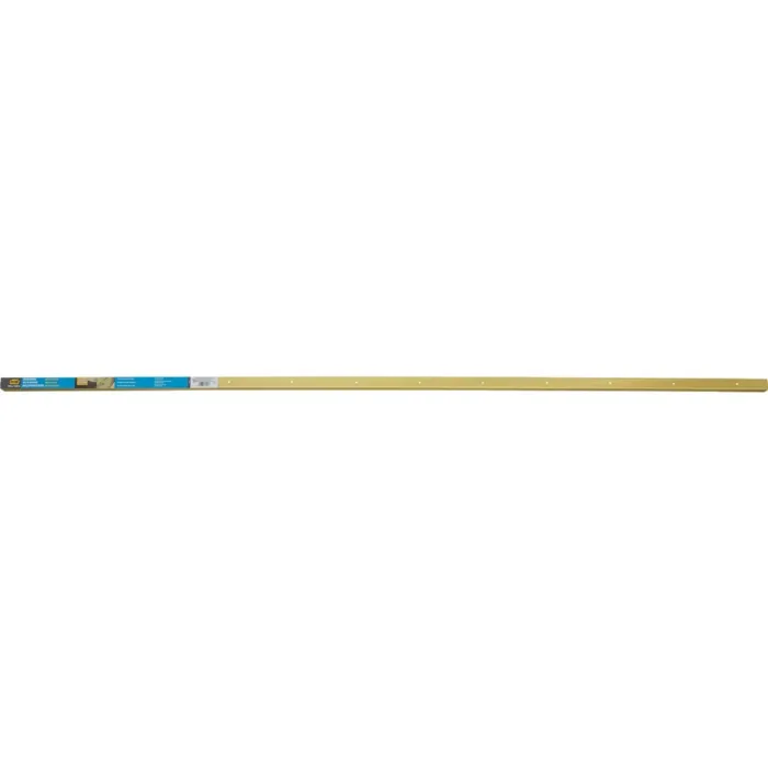 M-D Building Products 1-1/8 In. X 1-1/8 In. X 72 In. Satin Brass Aluminum Stair Edging w/ Screw Nails
