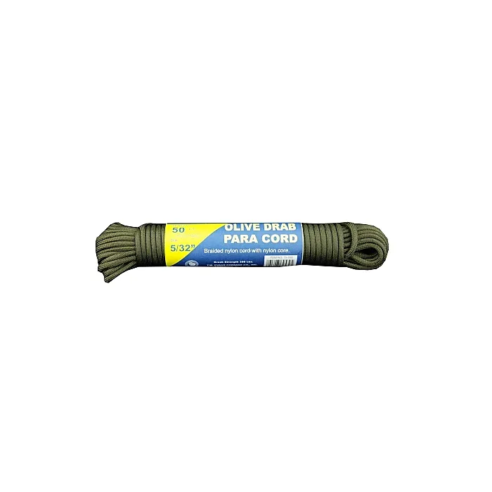 T.W. Evans Cordage 5/32" x 50' Nylon Parachute Cord, Olive