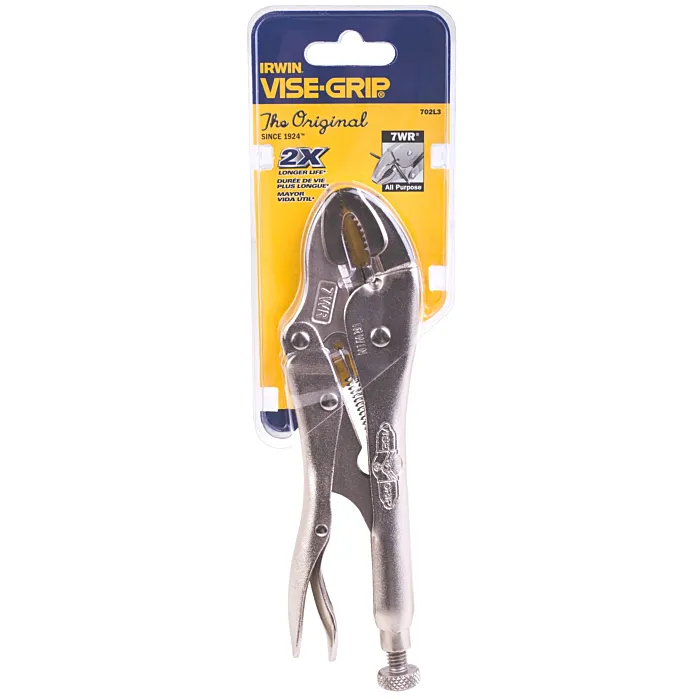 Irwin IRWIN Vise-Grip Original Locking Pliers With Wire Cutter, Curved Jaw, 7-Inch
