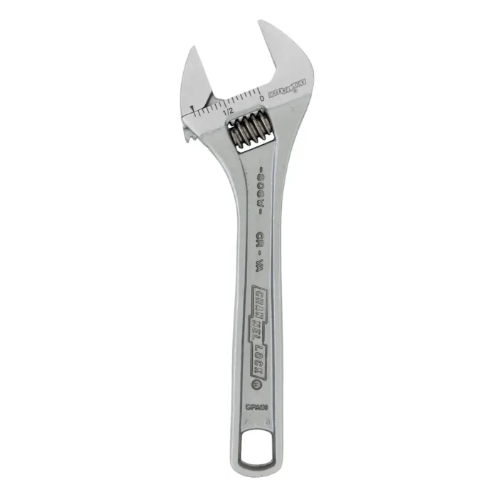 Channellock 6" Adj Wrench, Wide, Chrome