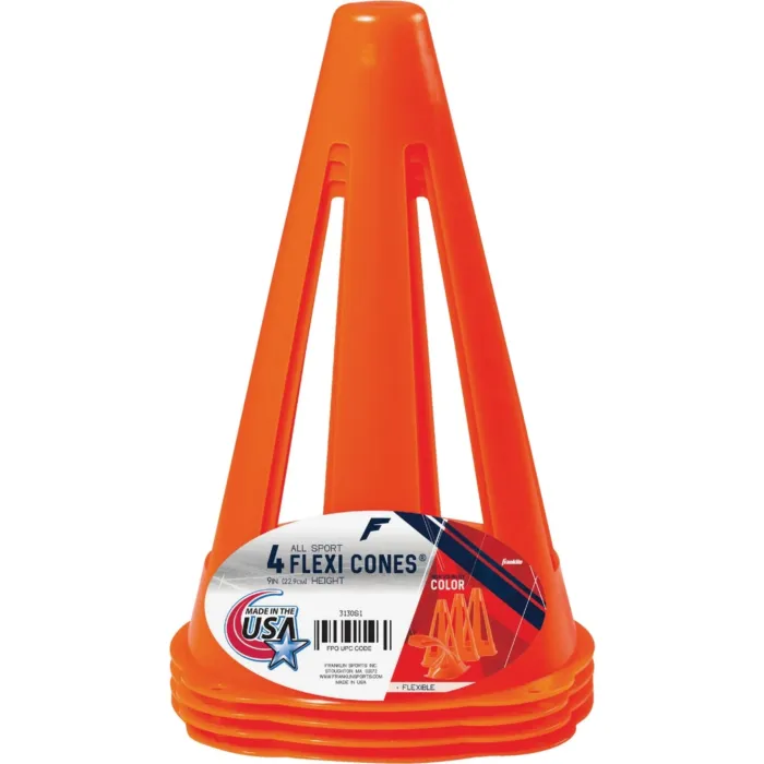 Franklin Flexi Cones Field Marker Cone (4pk) 9 in.