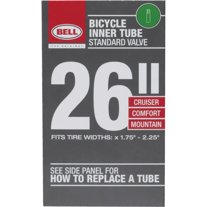 Bell Sports Standard Premium Quality Rubber Bicycle Tube - 26 in.