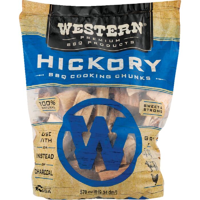 Western Hickory Wood Smoking Chunks - 6 lb