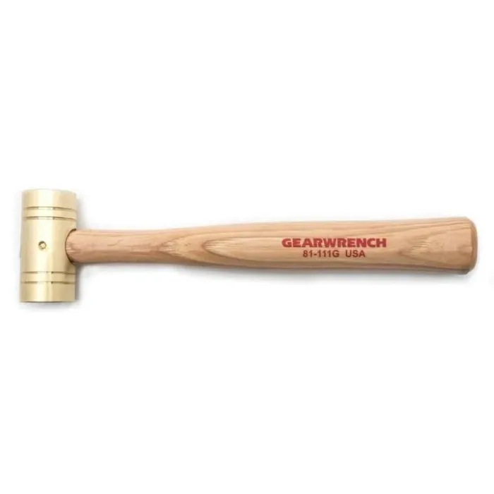 GearWrench Apex® 1 lb Brass Brass Brass Hammer with Hickory Handle