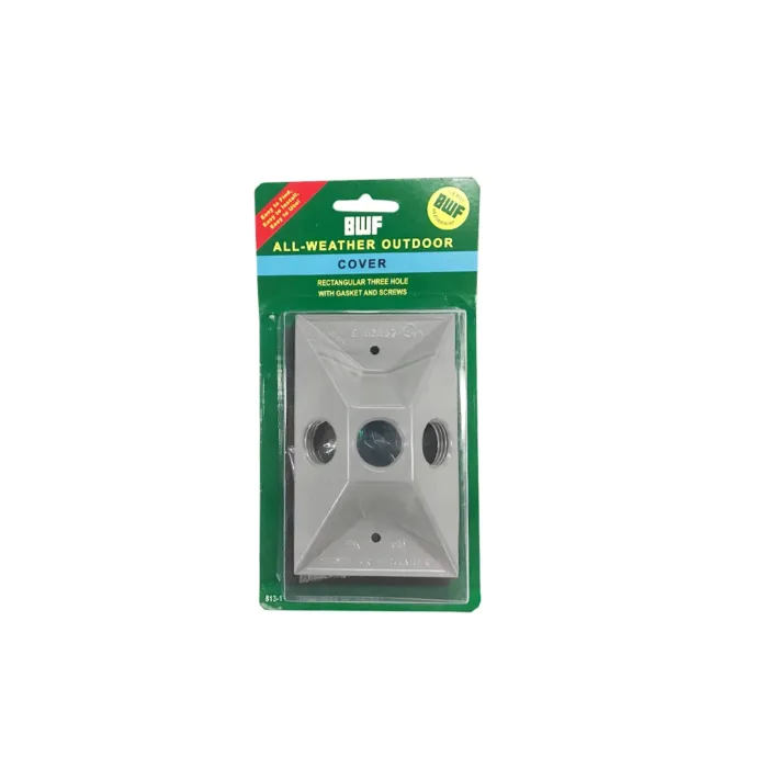 Cover Plate 3-hole 1G WP Bronze
