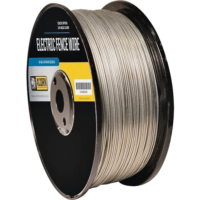 Acorn International EFW1714 Electric Fence Wire, 17 ga Wire, Metal Conductor, 1/4 mile L