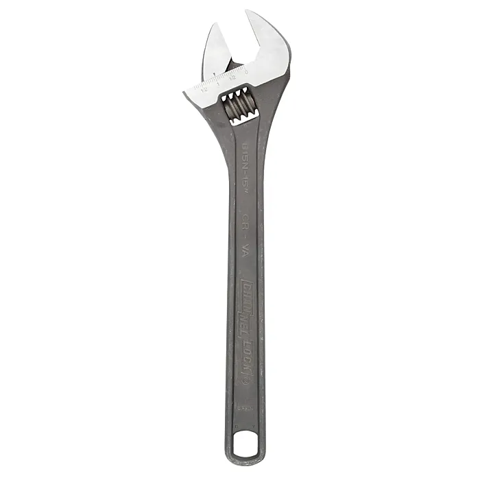 Channellock 15" Adj Wrench, Chrome