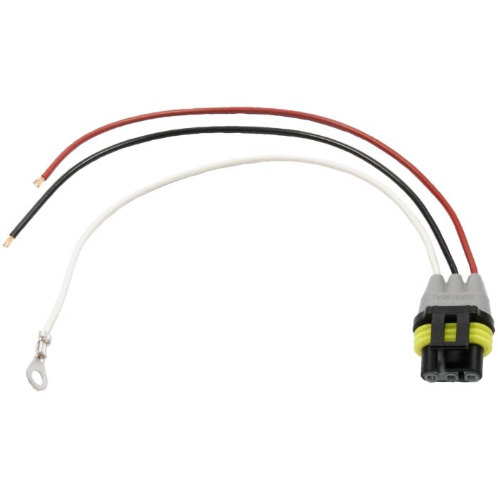 Peterson Molded 3-Wire Plug; Stripped Lead/Ring Terminal