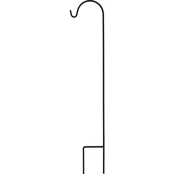 Urban Garden Square Steel Shepherd Hook (Matte Black) 65 in.