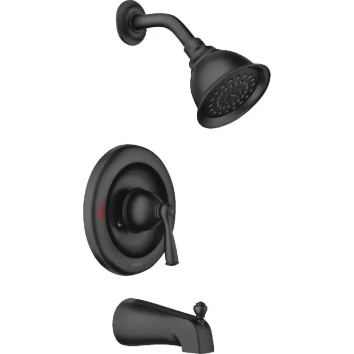 Moen Banbury Posi-Temp 1-Handle Lever Tub and Shower Faucet (Matte Black)