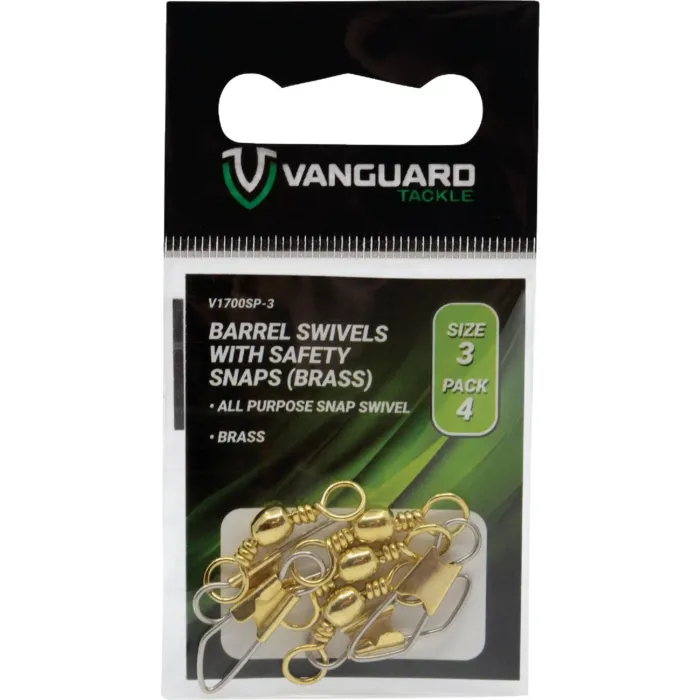 Vanguard 20 lb Solid Brass Snap Swivel - Size 5