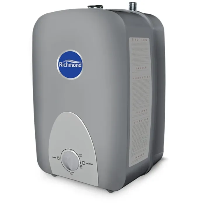 Richmond 6MT6-1 Mini-Tank Water Heater, 12 A, 120 V, 1440 W, 6 gal Tank, Floor, Wall Mounting