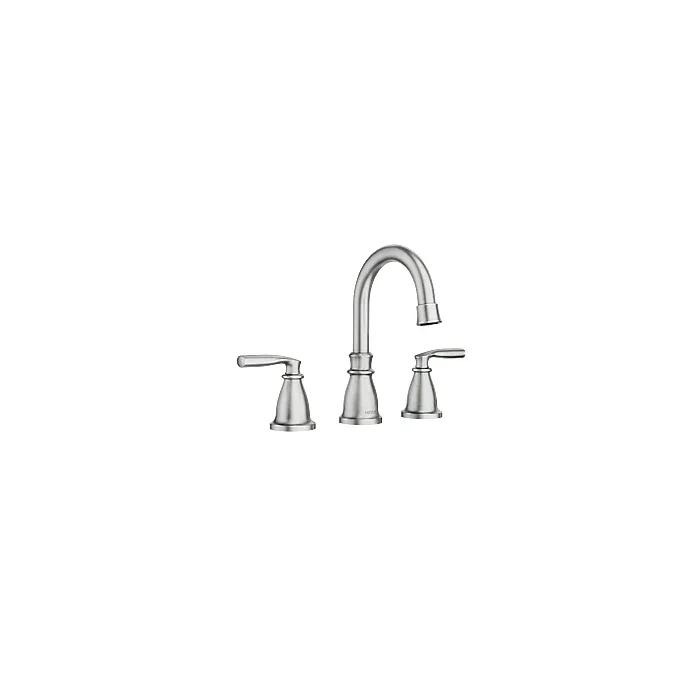 Moen 84539SRN Spot Resist Brushed Nickel Two-Handle High Arc Bathroom Faucet