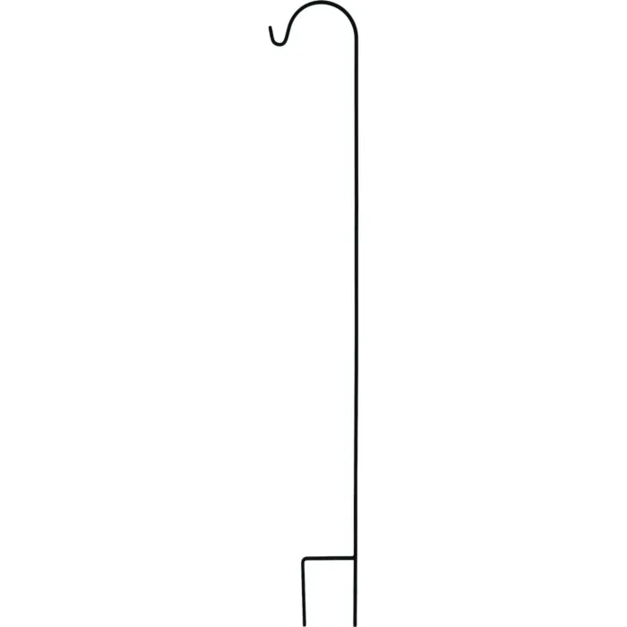 Urban Garden Square Steel Shepherd Hook (Matte Black) 90 in.