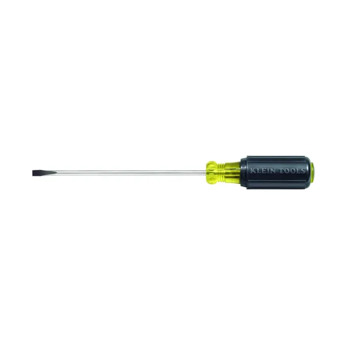 Klein Tools 3/16-Inch Cabinet Screwdriver, 6-Inch Round Shank