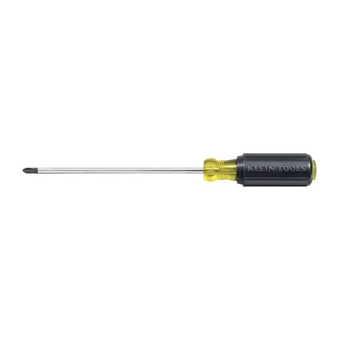 Klein Tools #2 Phillips Screwdriver, 10-Inch Round Shank