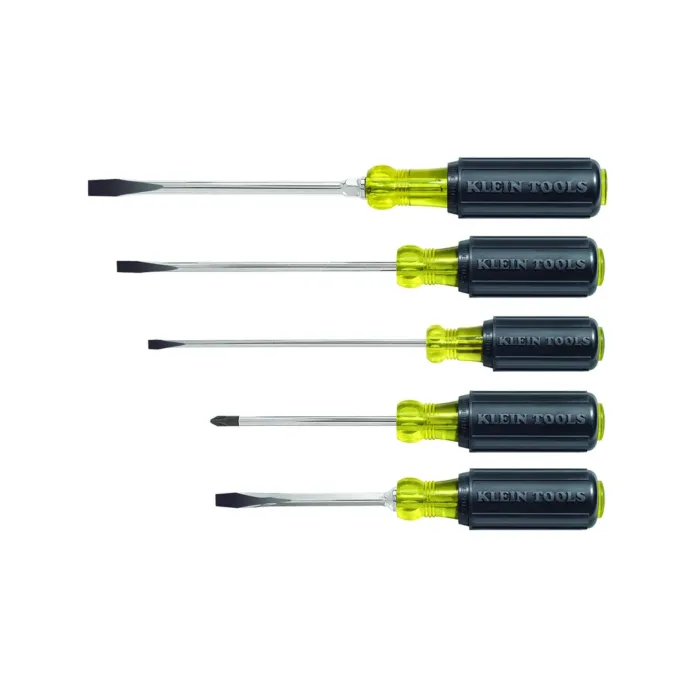 Klein Tools Screwdriver Set, Slotted and Phillips, 5-Piece