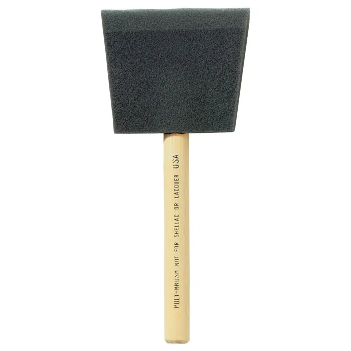ProSource Foam Brush 3 in. Wood Handle