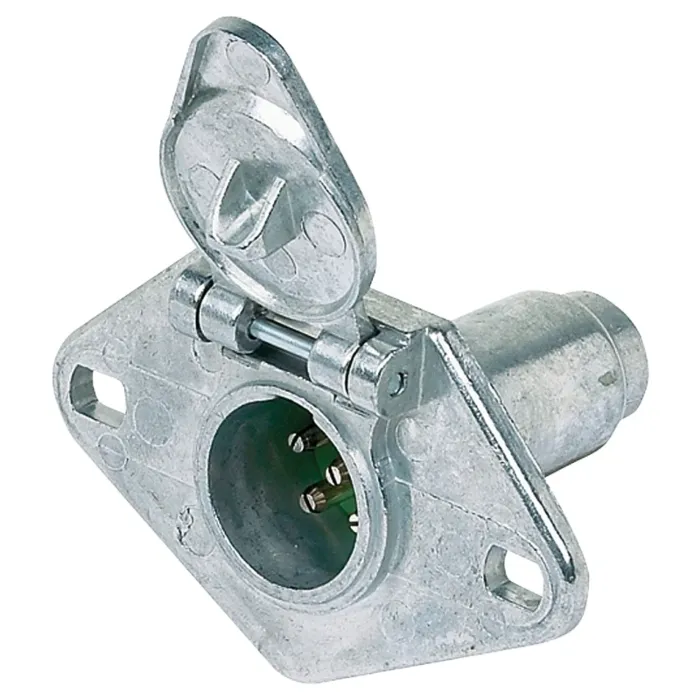 Hopkins 48435 End Socket, 6/12 V, 6-Pole, Zinc