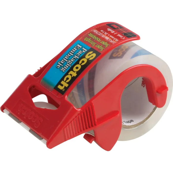 3M Scotch Heavy Duty Shipping Packaging Tape w/ Dispenser (Clear) 1.88 in. x 22.2 yd