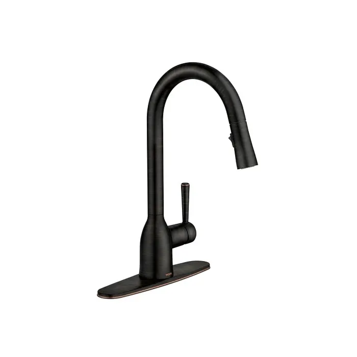 Moen 87233BRB Mediterranean Bronze One-Handle High Arc Pulldown Kitchen Faucet