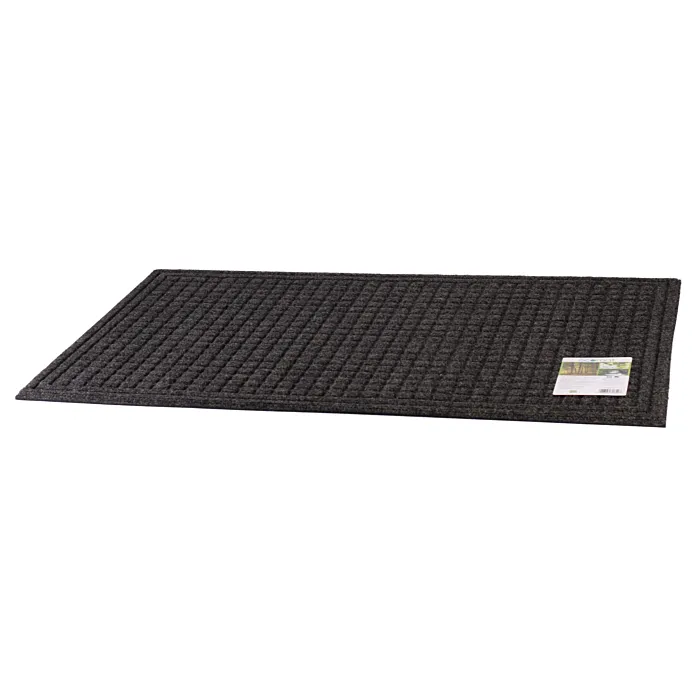 Apache Mills Carpet/Recycled Rubber Door Mat (Onyx) 24 in. x 36 in.