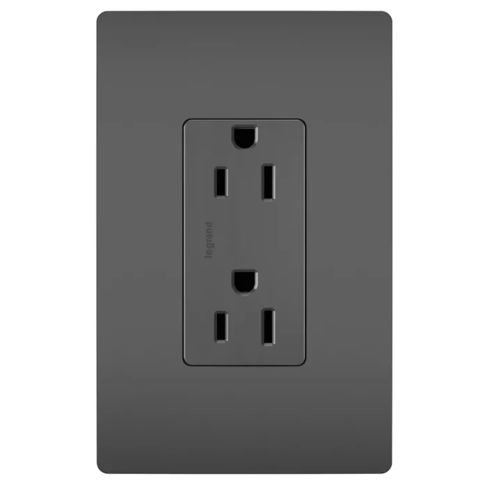 Pass & Seymour radiant® Outlet, Black