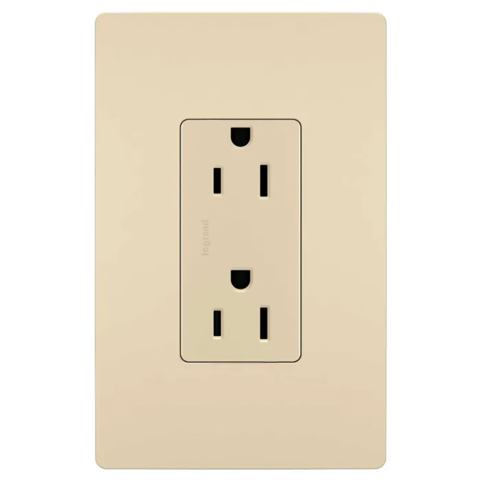Pass & Seymour radiant® Tamper-Resistant Outlet, Ivory