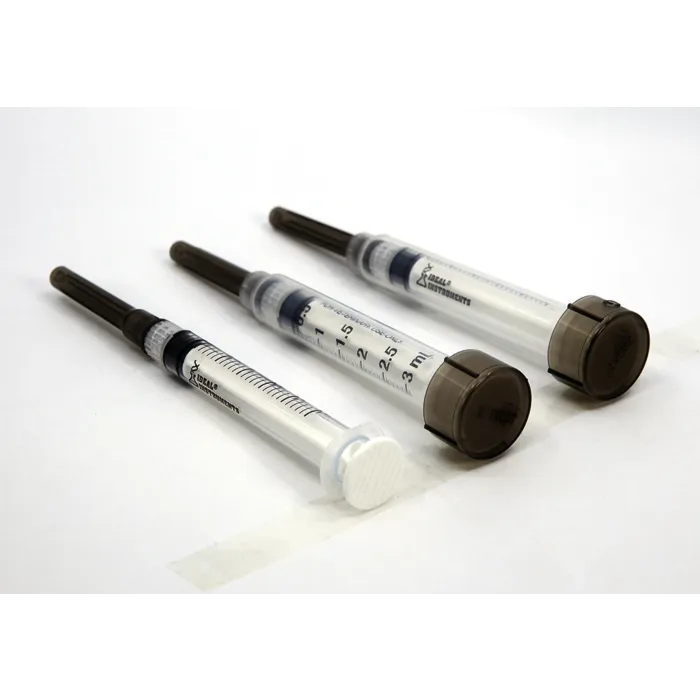 Ideal Instruments 3 cc Polypropylene Material Clear Color Disposable Syringe